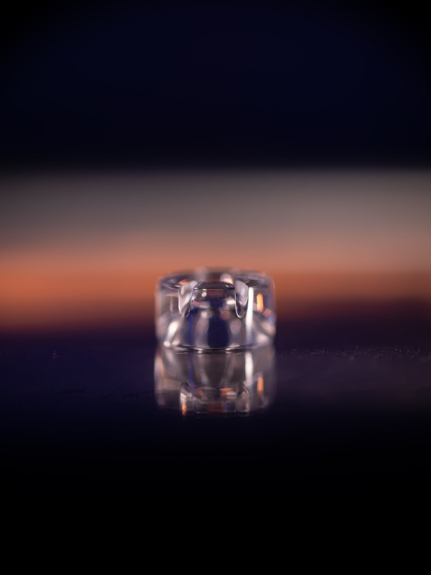 Large Handmade Crystal Clear Crown