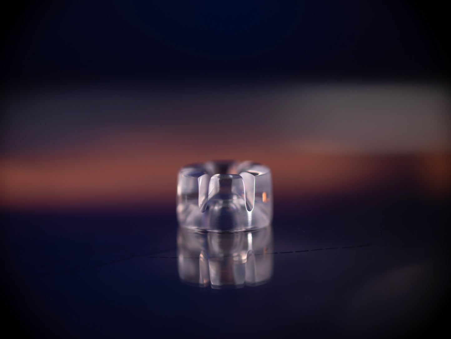 Large Handmade Crystal Clear Crown