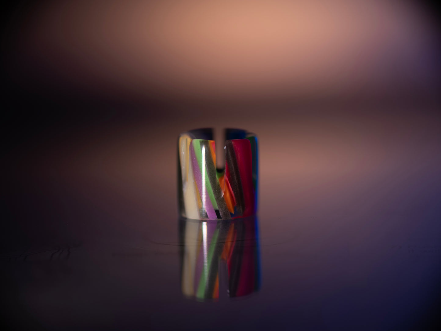 Fully Handmade Polished Tall Crown in Limited Skur Composite