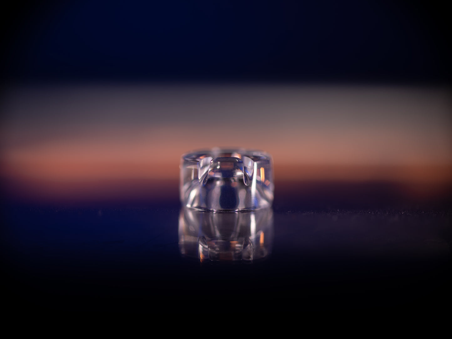 Large Handmade Crystal Clear Crown